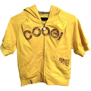 COOGI YELLOW TOP size large *on tag*
